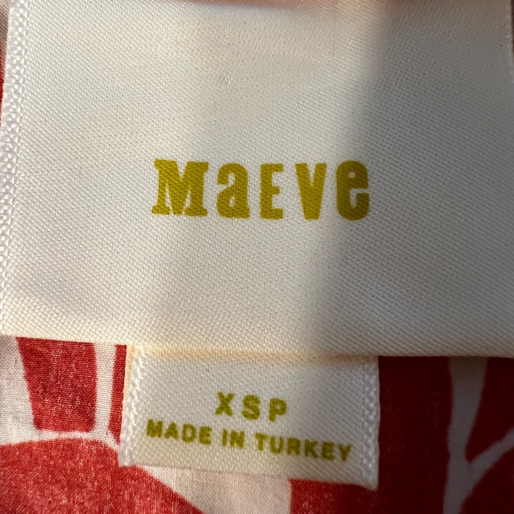 Maeve Red and White Long Sleeve Dress Shirt - Picture 7 of 8